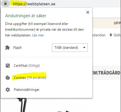 cookies på denna webbplats